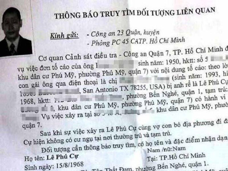 Truy tìm đại gia bị tố hiếp dâm nữ du học sinh tại Mỹ về thăm gia đình 